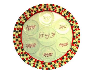 plateau du seder rouge