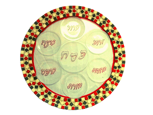plateau du seder rouge