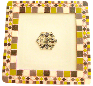 Plateau Matsot en Céramique & Mosaïque