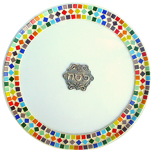 set   pessah : plateau seder  et plateau à matsot