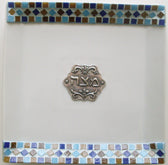 pessah set with its seder tray and matzot tray