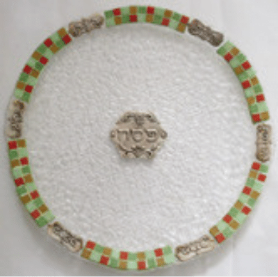 glass seder tray