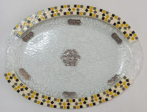 plateau de seder oval